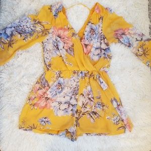 Bright Floral Romper